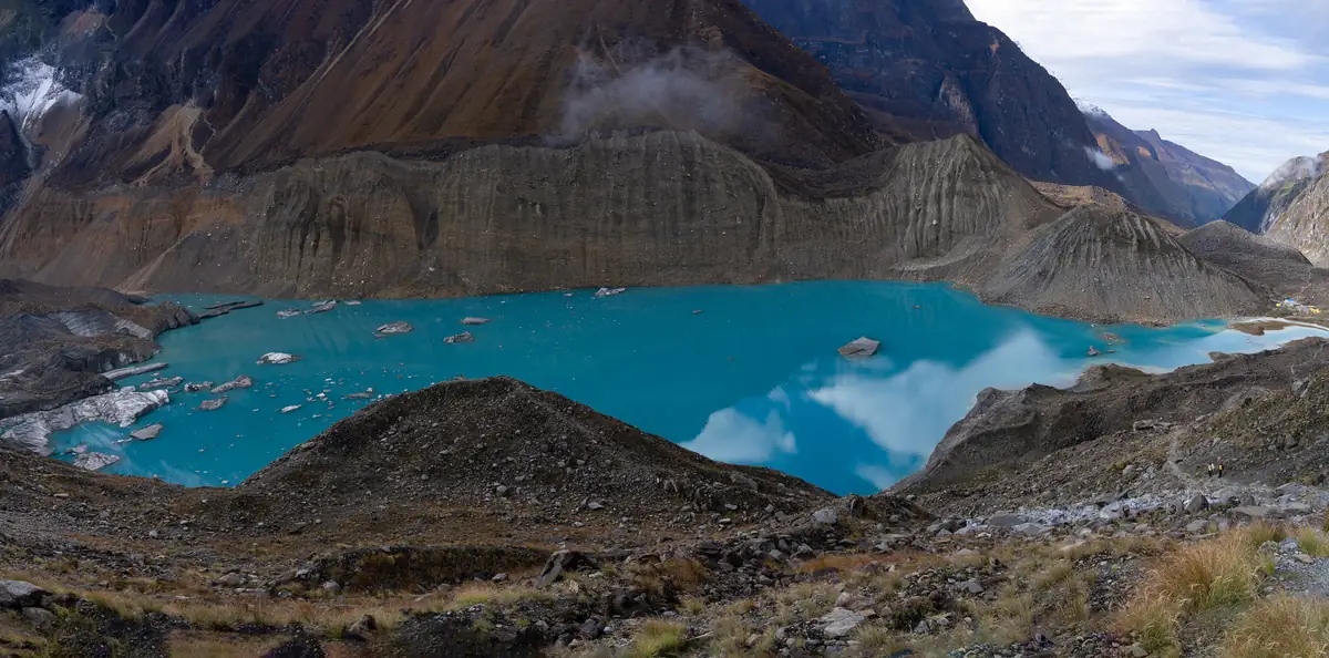 Panchakunda Lake beneath the north face of Annapurna I